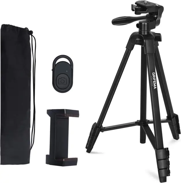 Trípode GRIFEMA cámara móvil plegable con mando a distancia Bluetooth - trípode para SMA