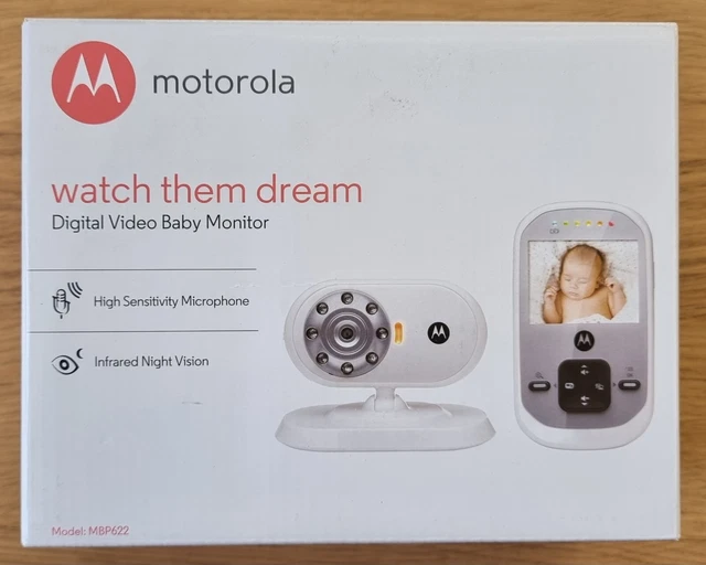 Motorola MBP 622 Connect Digitale Wi-Fi Babyphone mit 2.4 Zoll