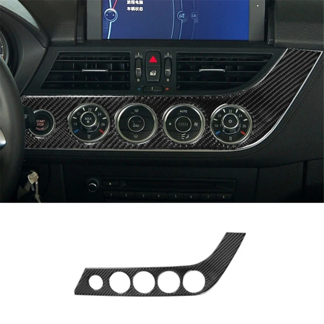 Carbon Fiber Car Front AC Control Button Panel Cover For BMW Z4 E89 2009-2016