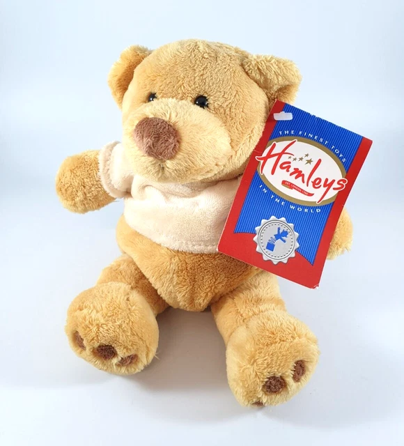 HAMLEYS LONDON SMALL light brown Plush soft toy Teddy Bear New with