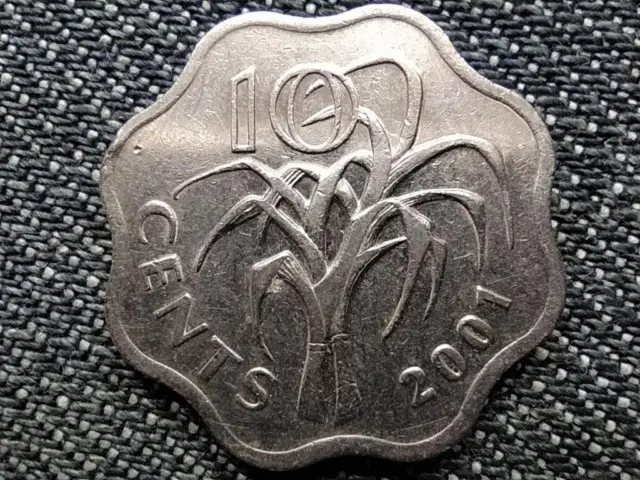 Swaziland Mswati III (1986-2018) 10 Cent Coin 2001
