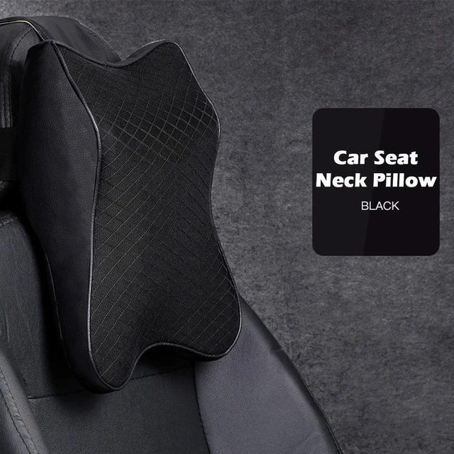 Breathable Car Seat Headrest Pillow Memory Foam Neck Support Cushion Pad Soft