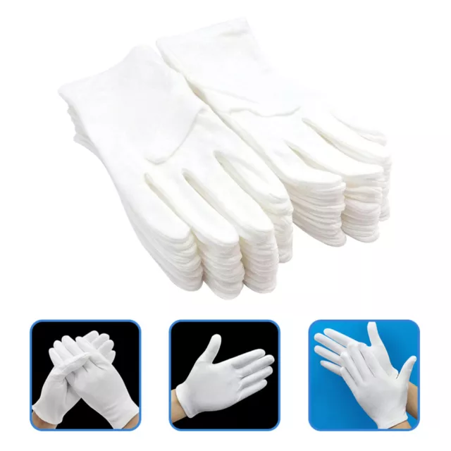 10 Pairs Handschuhe Arbeitskleidung Laborhandschuhe Baumwoll-Handschuhe