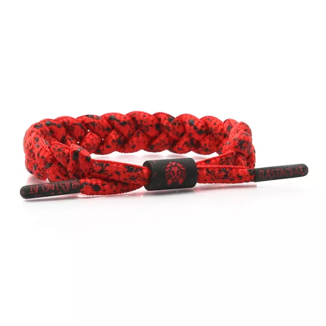 Brand New RASTACLAT Firefly Red Black Exclusive Shoelace Bracelet