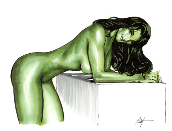 She Hulk! Original Art by MC Wyman