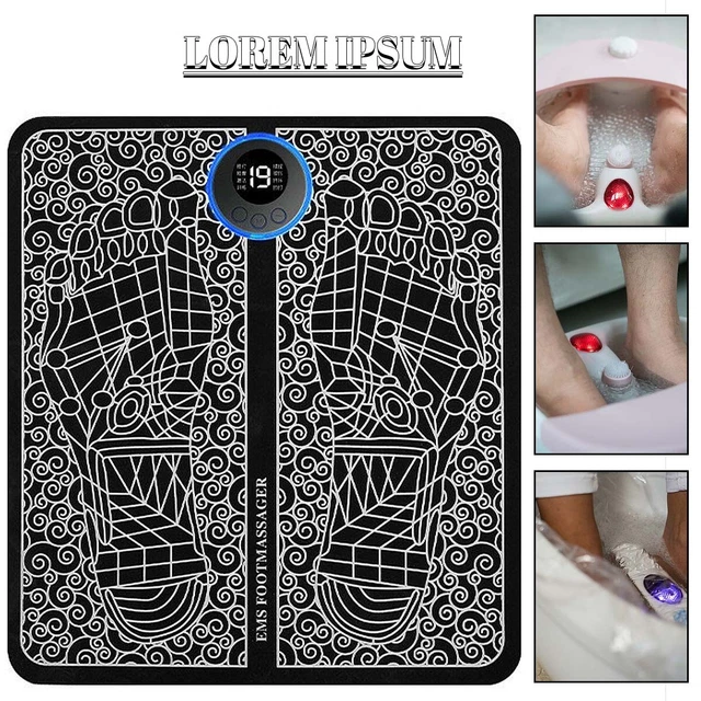 EMS FOOT MASSAGER Leg Reshaping Electric Deep Kneading Muscle Pain ...