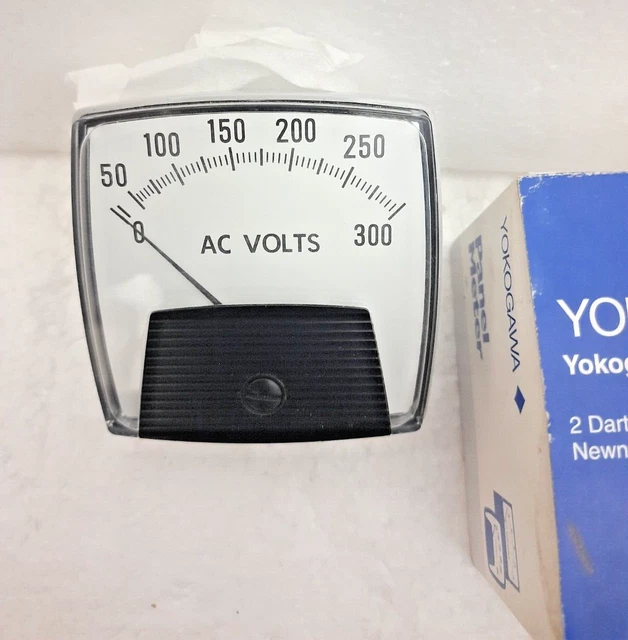 Yokogawa 0- 300  AC Volts Panel Metre P/N No- 250344RXRX Free Shipping
