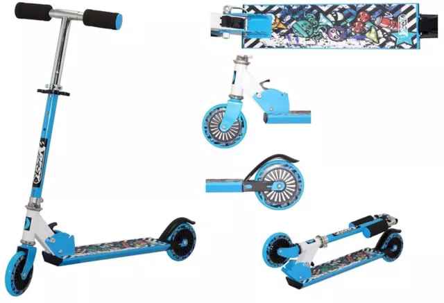 Best Sporting Scooter Kinderroller Cityroller Tretroller Kickroller Roller Blau