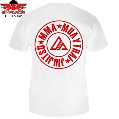 Dynamix ATHLETICS T-shirt allsports BIANCO MMA Muay Thai Jiu Jitsu UOMO S M L XL