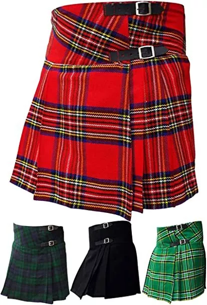 Jupes écossaises plissées Billie Kilts pour femmes kilt tartan taille 28" à 44"