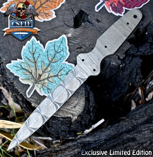 CSFIF Hand Forged Handmade Damascus Blank Blade Wootz Tactical Best Selling