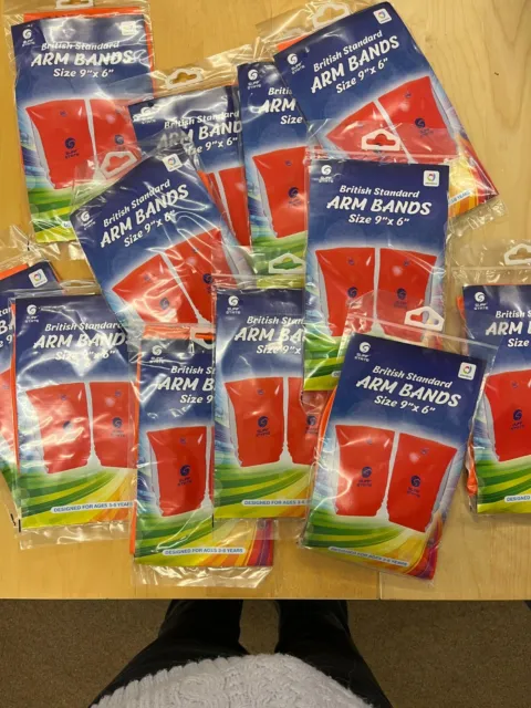 JOB LOT ARM BANDS  BRAND NEW ITEMS WHOLESALE STOCK X 12 Units 3-6 ages