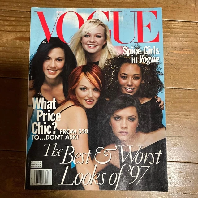 VOGUE MAGAZINE JANUARY 1997 issue Spice Girls cover rare issue