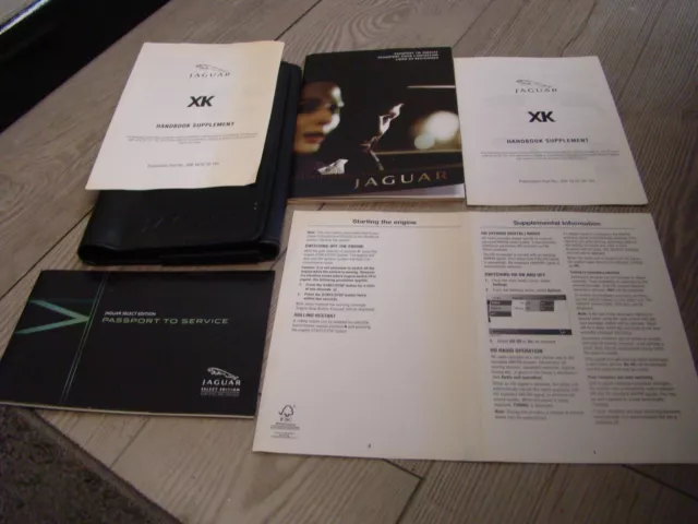 2010 Jaguar XK XKR Coupe Convertible Owner Owner's Manual User Guide Set