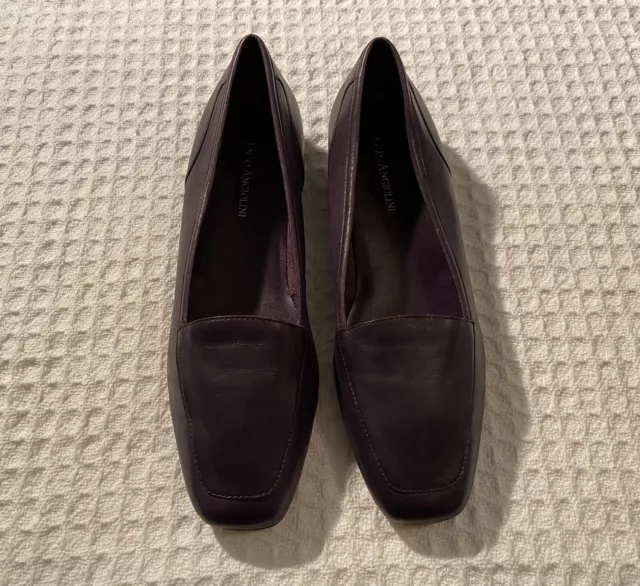 classic ENZO ANGOLINI Liberty $79 Leather Ballet Ballerina Flats - Purple 8 M