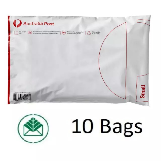 10 Australia Post Flat Rate Satchel Small (10 Satchel/Bag) - excludes postage