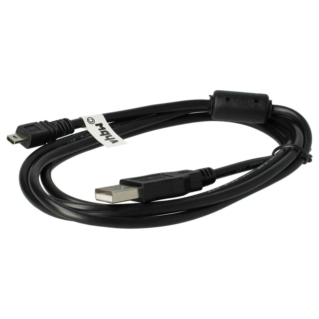 vhbw cavo dati USB (USB standard tipo A) 150cm compatibile con Panasonic Lumix DMC-SZ1, DMC-SZ3, DMC-SZ5, DMC-SZ7, DMC-SZ9, DMC-TS3 fotocamera