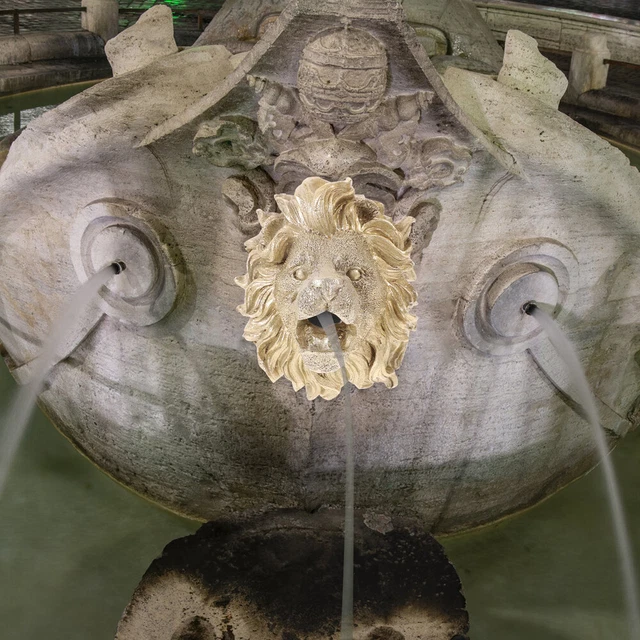 Pond Fountain Nozzle Wall Hanging Home Decor Lion Head Fountain Nozzle