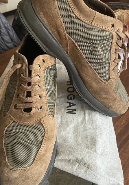 SCARPE HOGAN UOMO originali in camoscio blu invernali 8 5 43 EUR