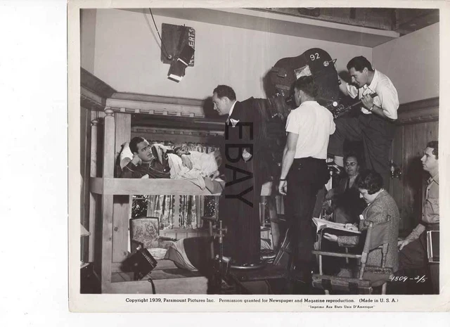 Frank Borzage directs John Howard candid on set VINTAGE Photo