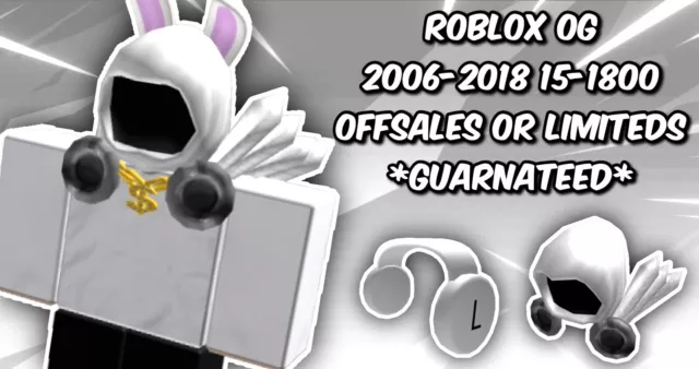ROBLOX OG 2006-2014, 6-10+ OFFSALES / LIMITEDS, SENT FAST TO YOU