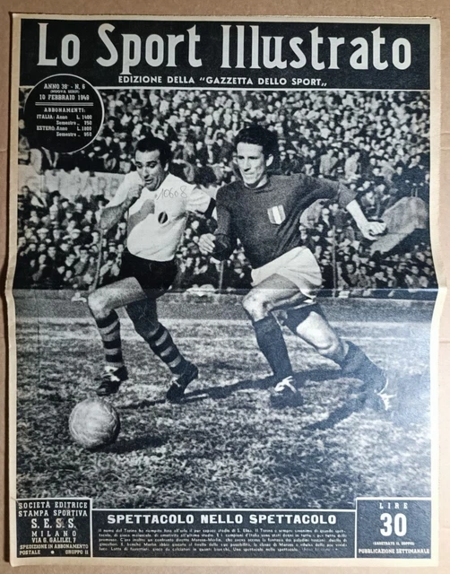 Calcio Illustrato 1949 - Inter 2-0 Torino - Magazine Sportif Italien Vintage
