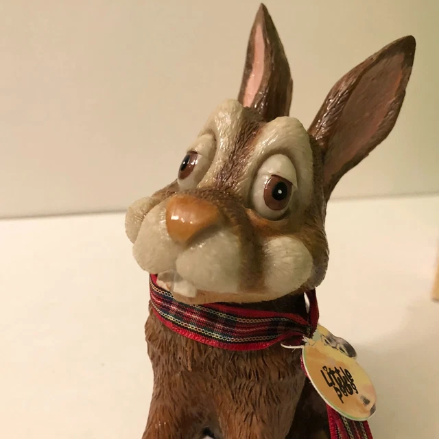 LITTLE PAWS OSWALD Bunny Rabbit Whimsical Resin Figurine Arora $31.72 ...
