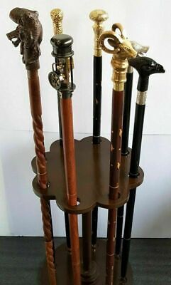 8 Victorian Ornate Vintage Cast Multiple Handcrafted Walking Sticks Stand