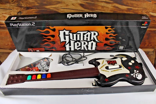 PS2 Guitar Hero Game & Controller Model Playstation 2 RedOctane Gibson SG In BOX PS2 Guitar Hero Game & Controller Model Playstation 2 RedOctane Gibson SG In BOX