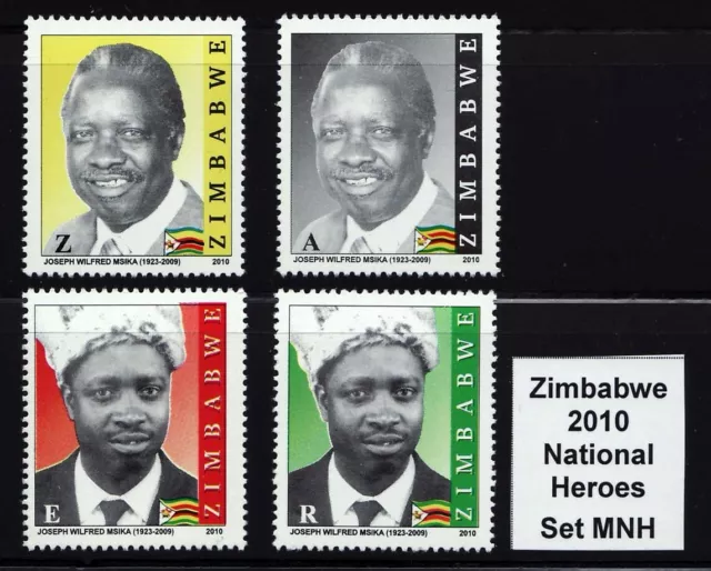 Zimbabwe 2010 Heroes, set MNH | Simbabwe