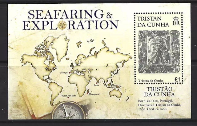 Tristan Da Cunha 2008 Seafaring And Exploration Miniature Sheet  Unmounted  Mt