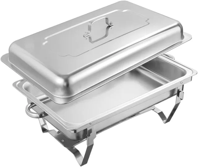 9L Stainless Steel Chafing Dish Food Warmer Set for Parties Buffet Catering