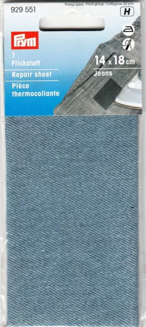 Flickstoff Jeans zum Aufbügeln 12 x 18 cm versch. Farben 929552 929551 929550