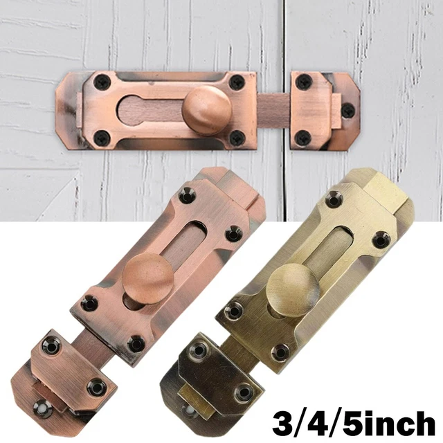 Porta Chiavistello Porta Fibbia 10.2cm 12.7cm Rosso Bronzo IN Lega Di Zinco