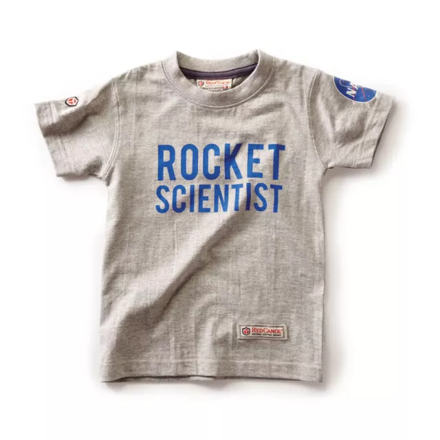 Red Canoe Kids NASA T-shirt - Gray - Size 3, 6, 10 - Children's Rocket Scientist