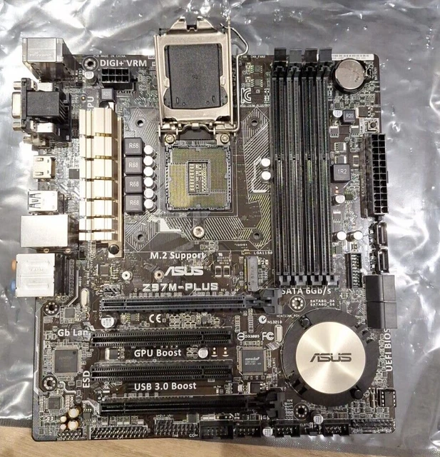 ASUS Z97MPLUS MICRO ATX Z97 Motherboard Socket 1150 (NO IO Plate) £44.