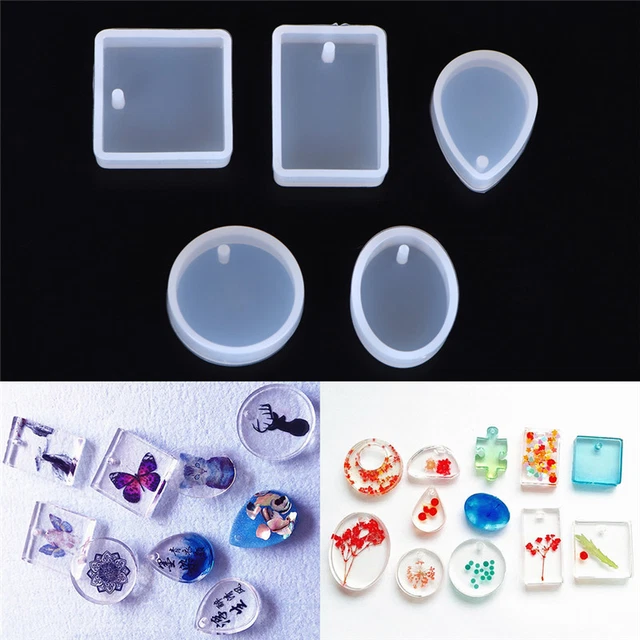 5 stücke Silikonform Set Handwerk Form Für Harz Halskette schmuck Anhänger ~ HCR