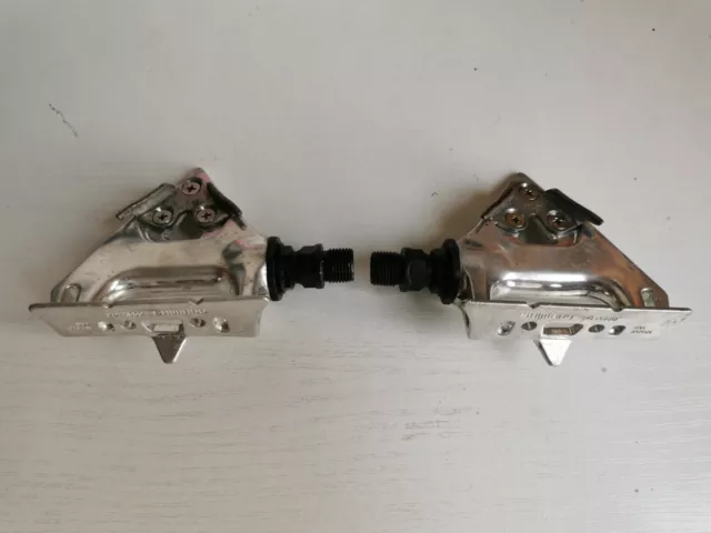 Retro Vintage Shimano Action PD-A550 Quill Road Touring Racing Strap pedals