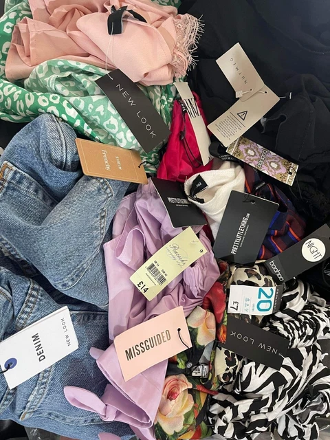 100pc  UK BRANDS WHOLESALE BUNDLE BULK JOB LOT RESALE BRAND NEW CLOTHING