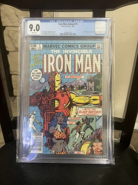 Invincible Iron Man Annual 5 CGC 9.0 Madam Slay Resurrect Erik Killmonger 1982