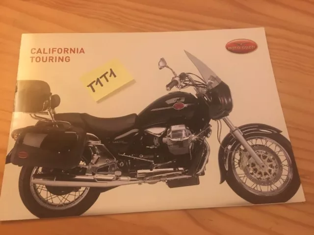 Moto Guzzi California touring prospectus brochure prospekt dépliant français pub