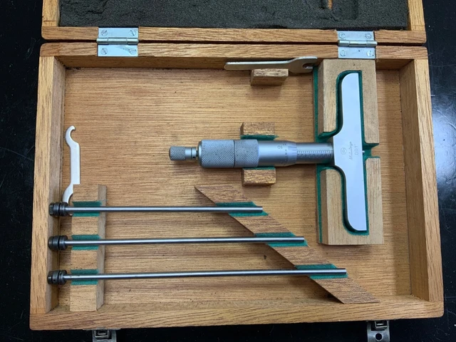 MITUTOYO # 129-131 Depth Micrometer .001" SET DMC 4-4"
