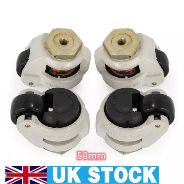 4Pcs Retractable Leveling Machine Castors GD-60S Plate Horizontal Casters Wheel