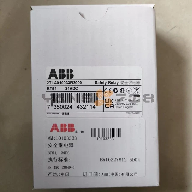 One ABB BT51 2TLA010033R2000 24VDC Relè di sicurezza nuovo