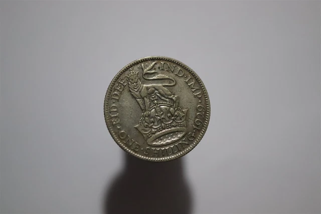 🧭 🇬🇧 Uk Gb Shilling 1929 Silver B49 #193