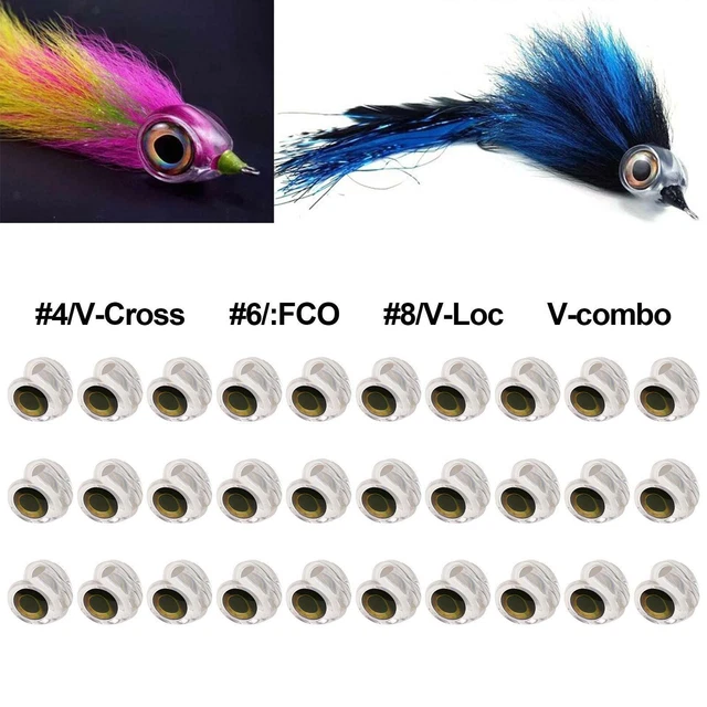 Fly Tying Fish Mask Make Streamer Lure Real 3D Fisheyes Crafts for Traveling