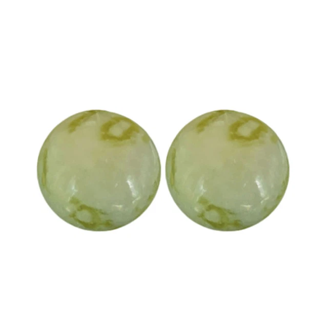 2 pezzi palla fitness di giada creativa cura degli anziani massaggio pallamano palline solide (Gra