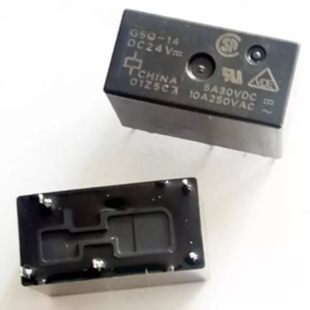 1PC G5Q-1424VC 10A 250VAC Power Relay 5Pin #E6