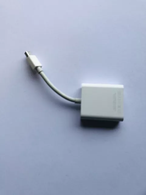 Official Genuine White Apple Mini Display Port to VGA Adapter Plug A1307