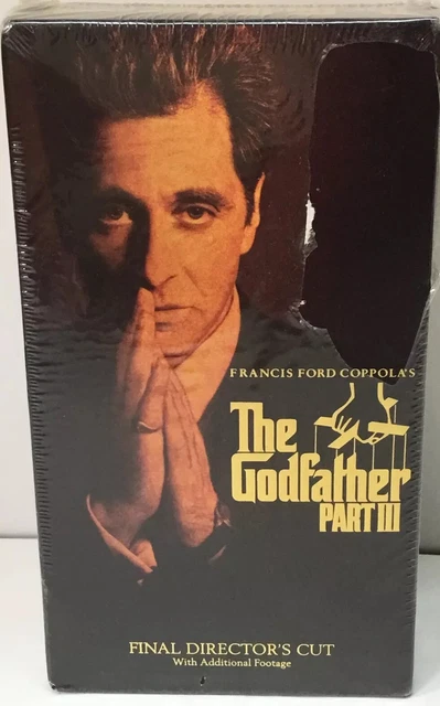 VHS THE GODFATHER Part Iii Final Director’s Cut Bonus Footage New
